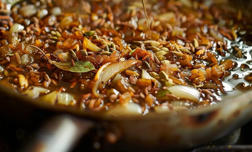 Onion garlic ginger paste prepared for veg biriyani