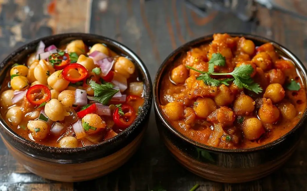 South Indian vs North Indian Chana Masala