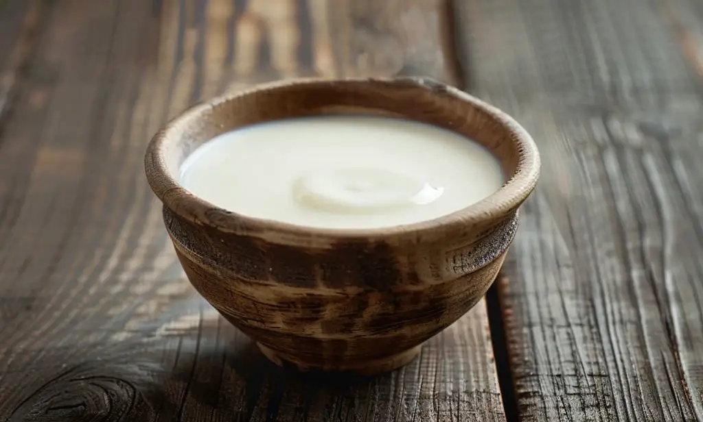 Yoghurt in a bowl