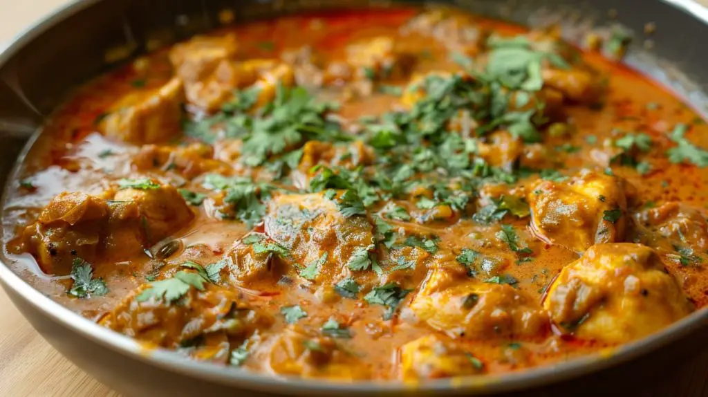 Almost prepared chicken curry