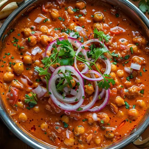 Chickpeas curry with spices