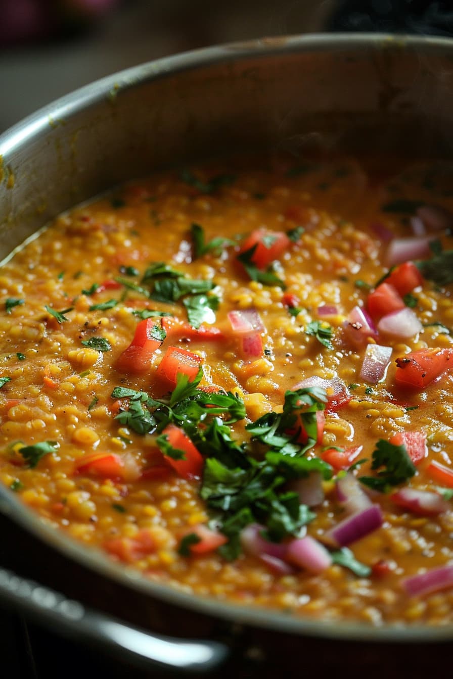 Masoor dal prepared