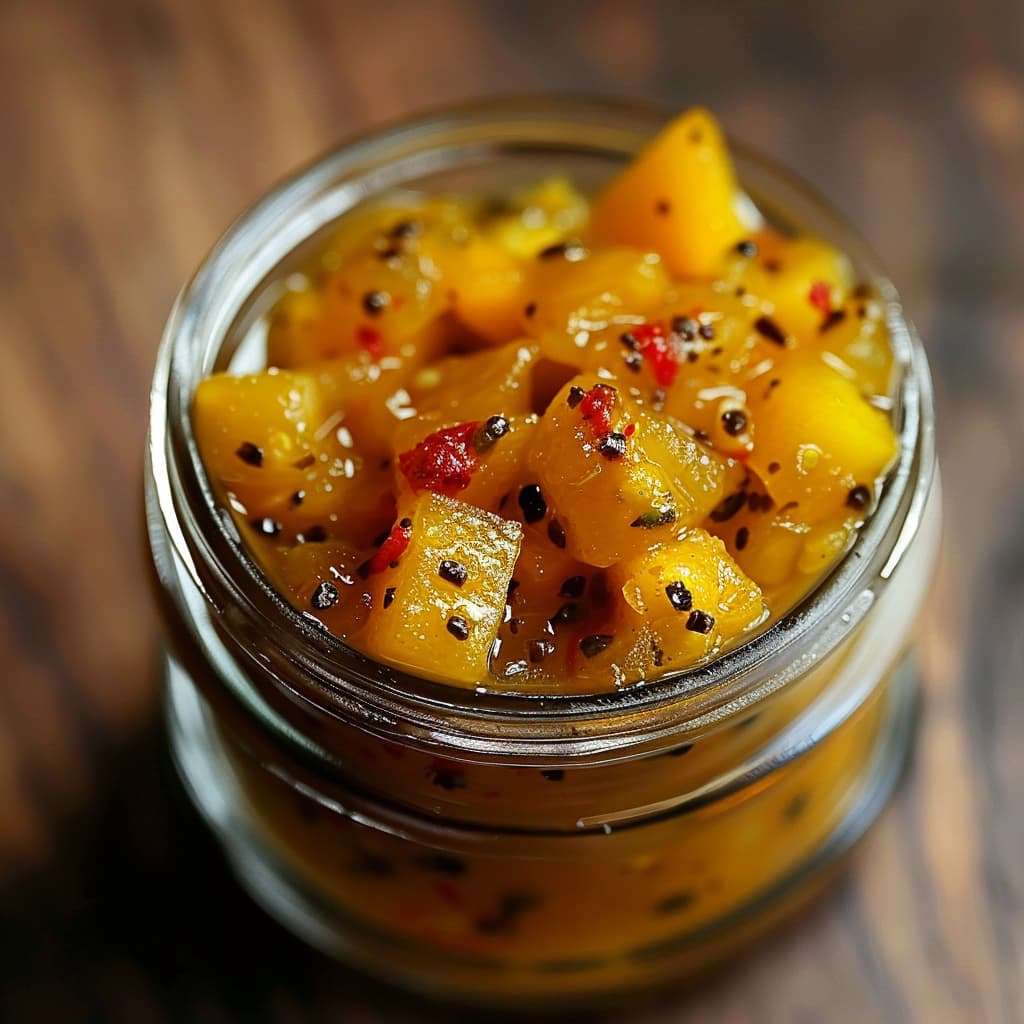 MANGO SPICY CHITNEY IN STERILIZED JAR
