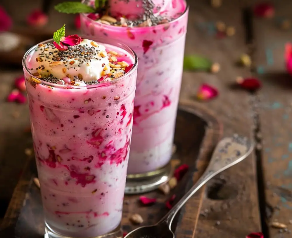 indian rose falooda ready to eat