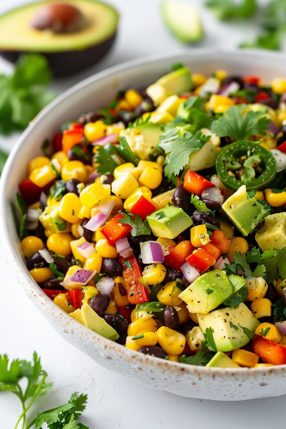 Black Bean and Corn Salad with Cilantro-Lime Dressing