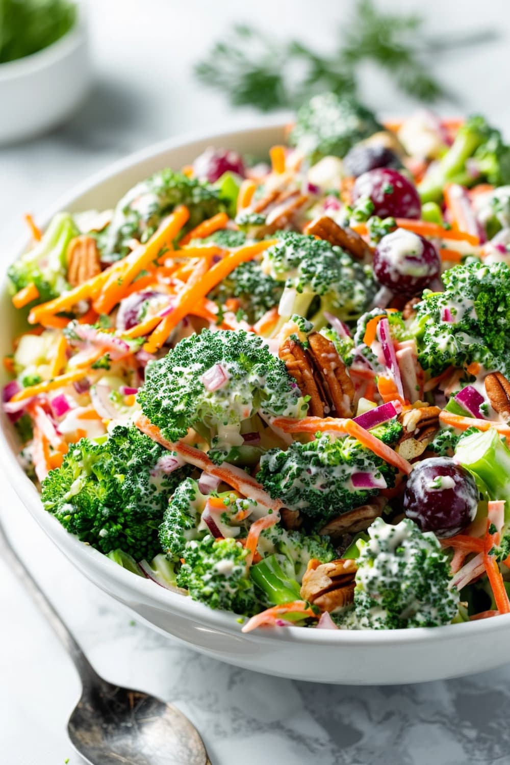 Broccoli Salad with Creamy Lemon Dressing