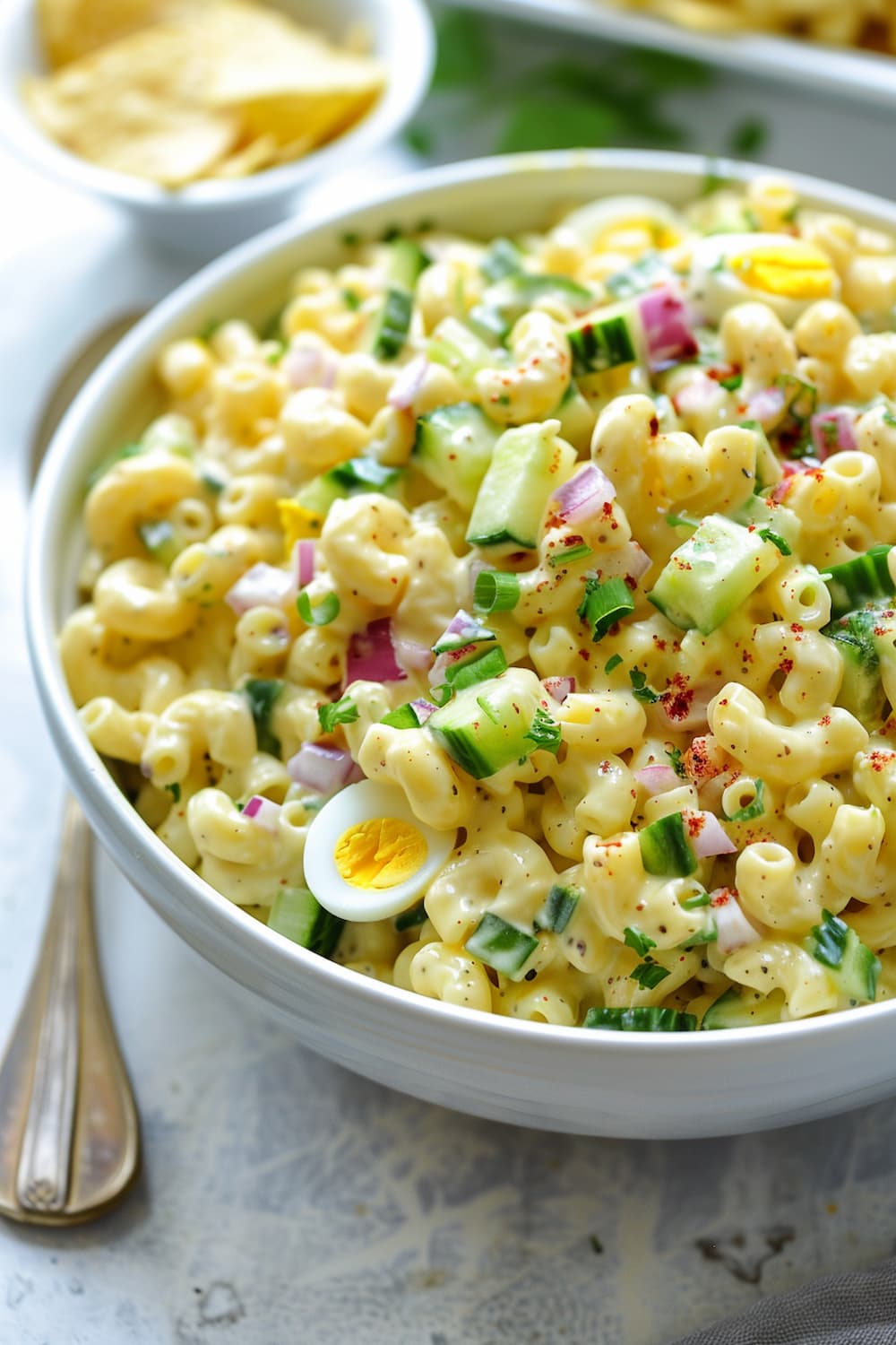 Creamy Macaroni Salad with a Twist