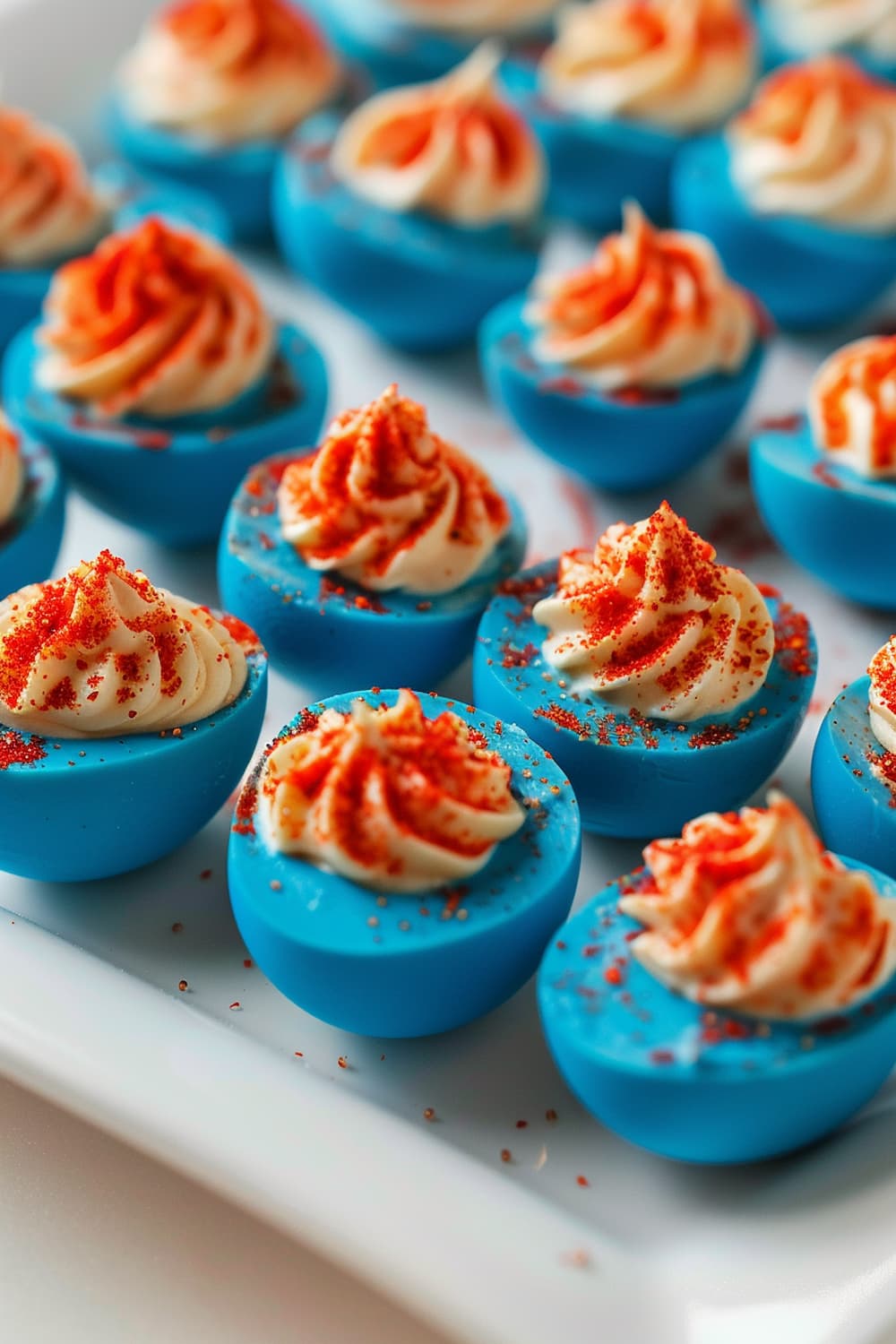 Deviled Eggs with a Patriotic Twist