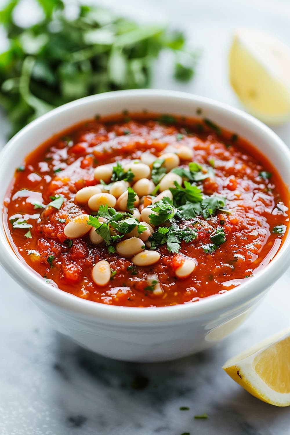 Gazpacho with White Beans