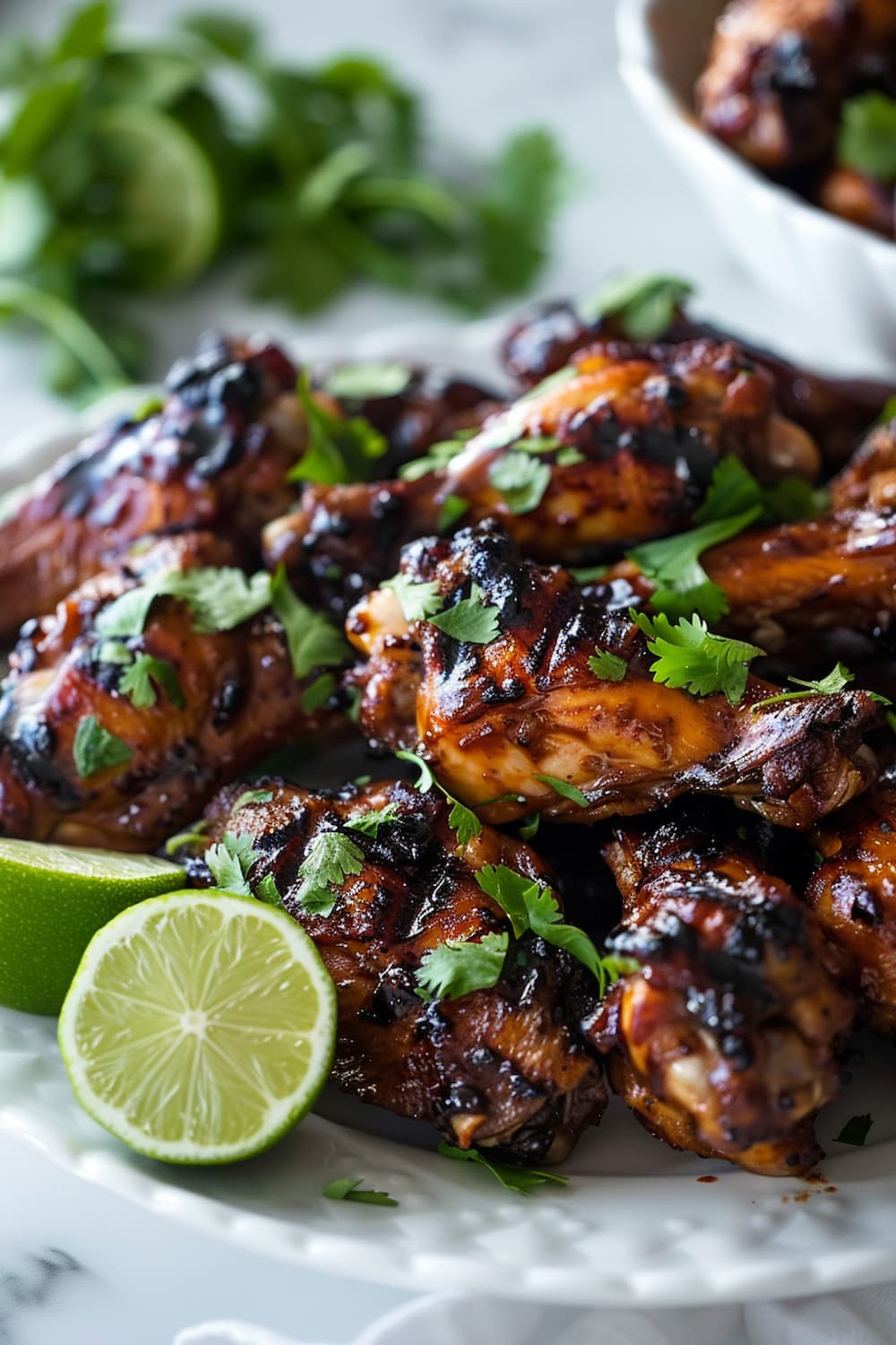 Grilled Chicken Wings with Sticky Thai Glaze