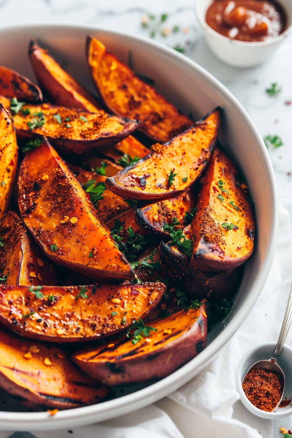 Grilled Sweet Potato Wedges