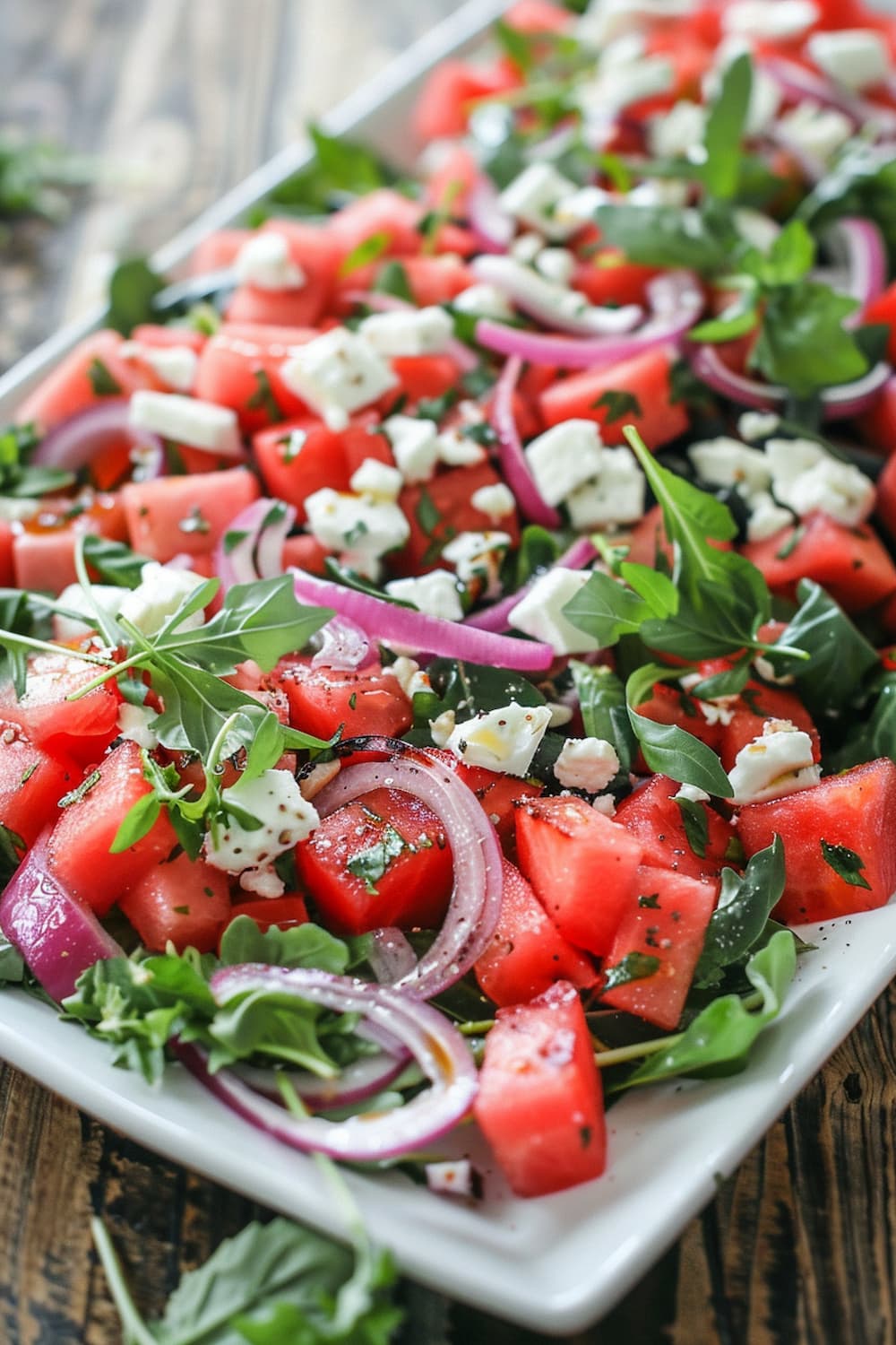 Grilled Watermelon Salad with Feta & Mint