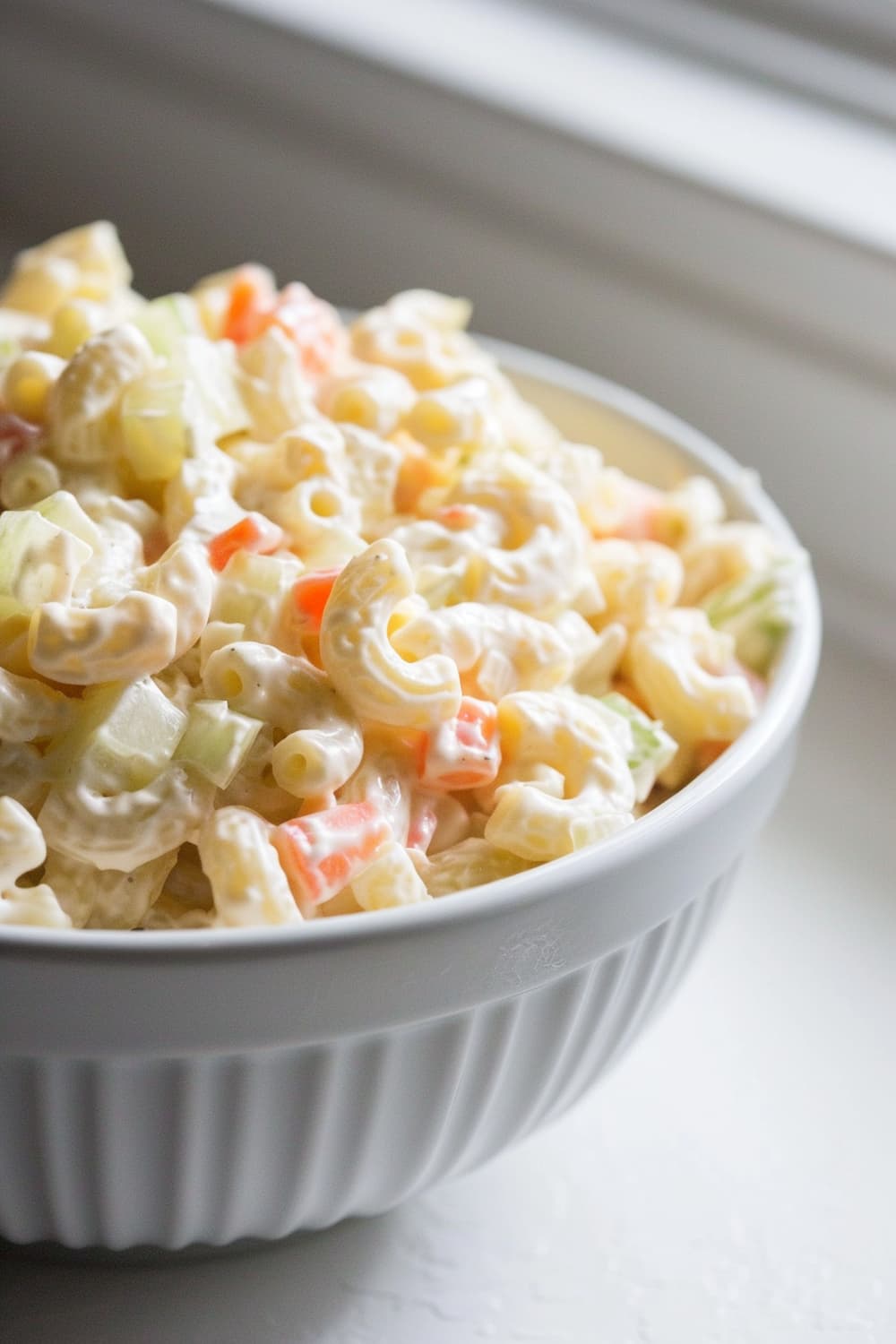 Hawaiian Macaroni Salad with Pineapple and Ham