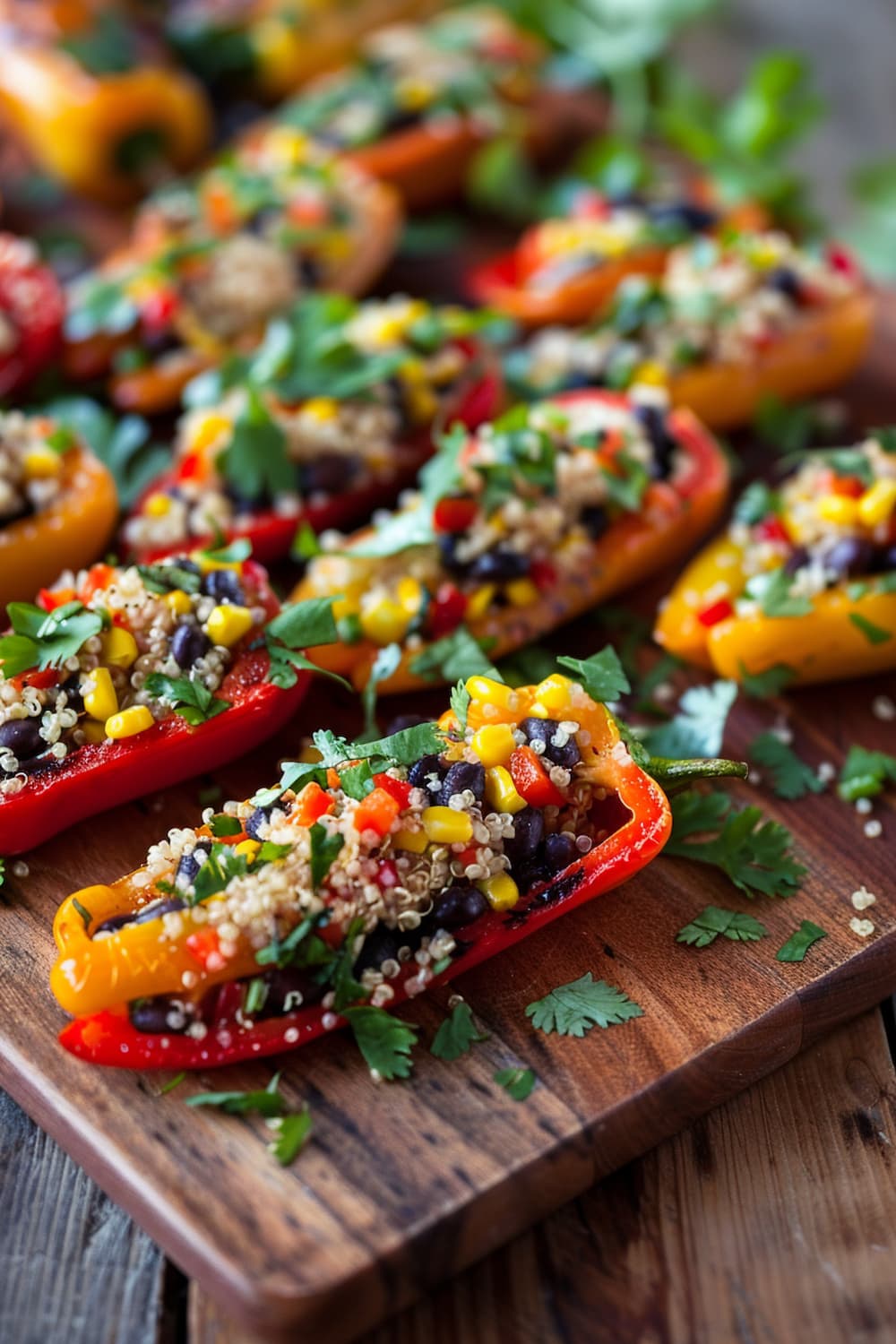 Mini Stuffed Peppers with Herbed Quinoa