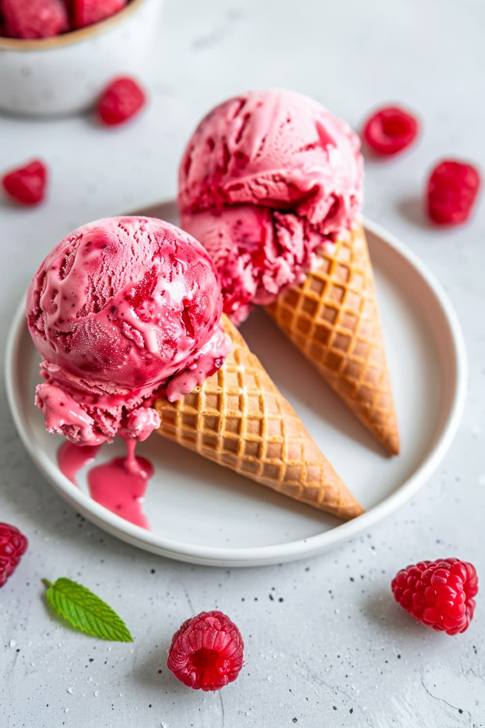 Raspberry Peach Sorbet