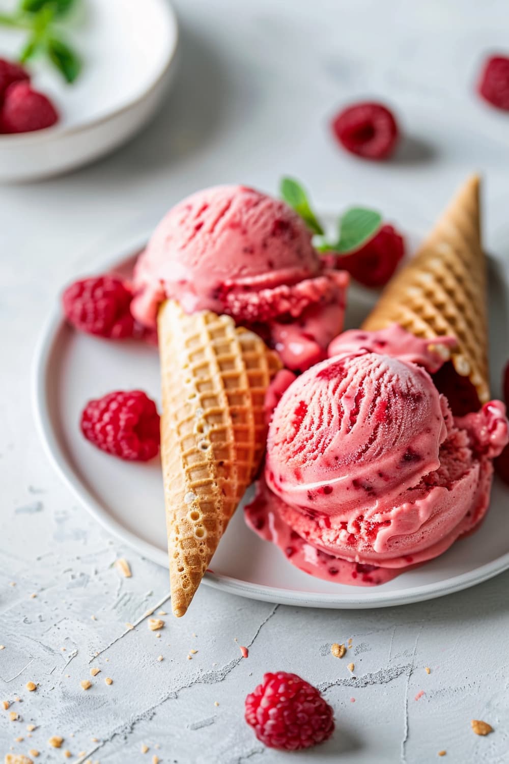 Raspberry sorbet