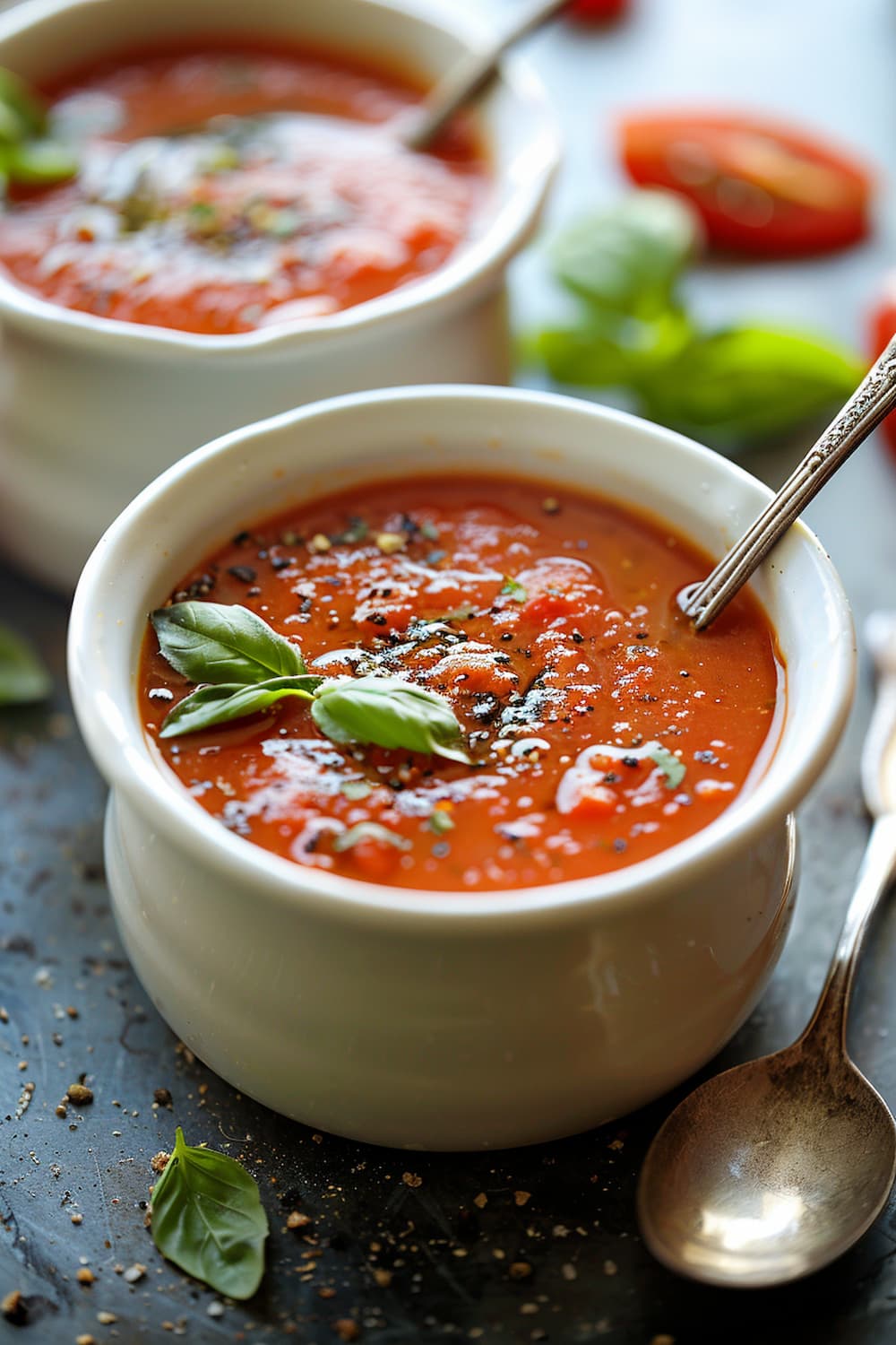 Roasted Red Pepper and Tomato Soup 