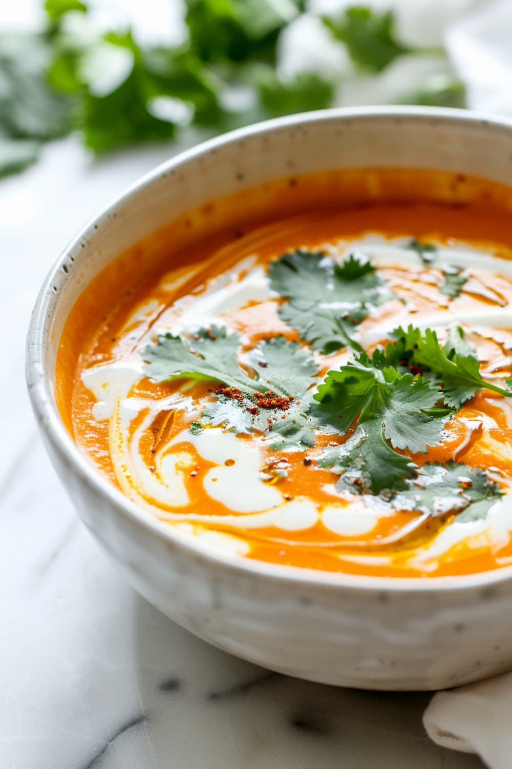 Spiced Carrot and Coconut Milk Soup