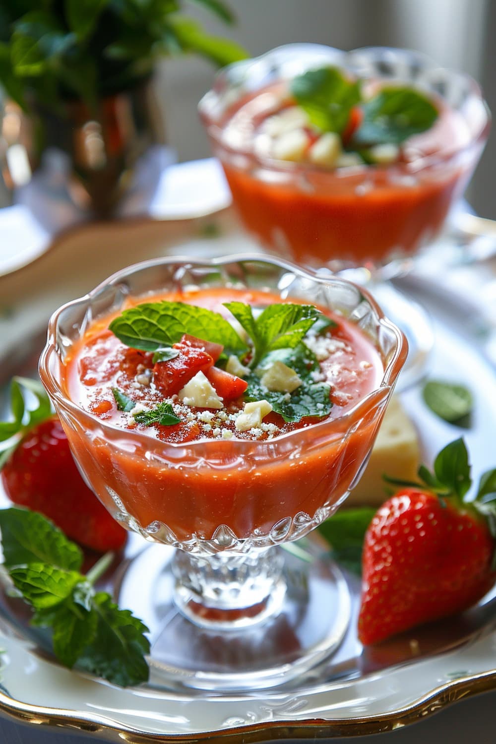 Strawberry Basil Gazpacho