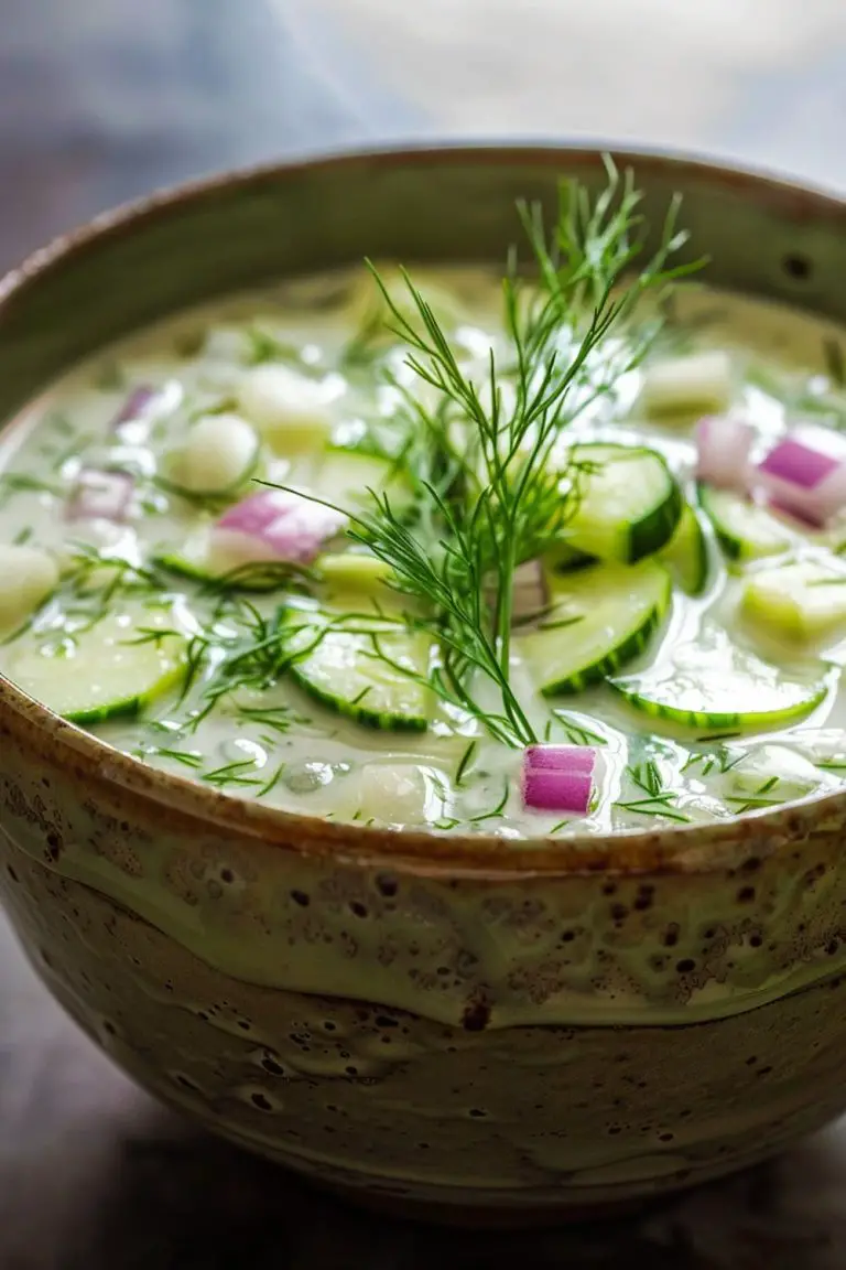 Summer soup soup in a bowl