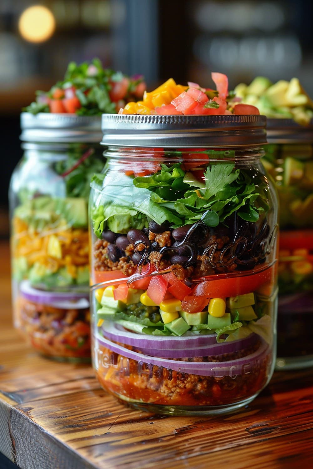 Taco Salad in a Jar