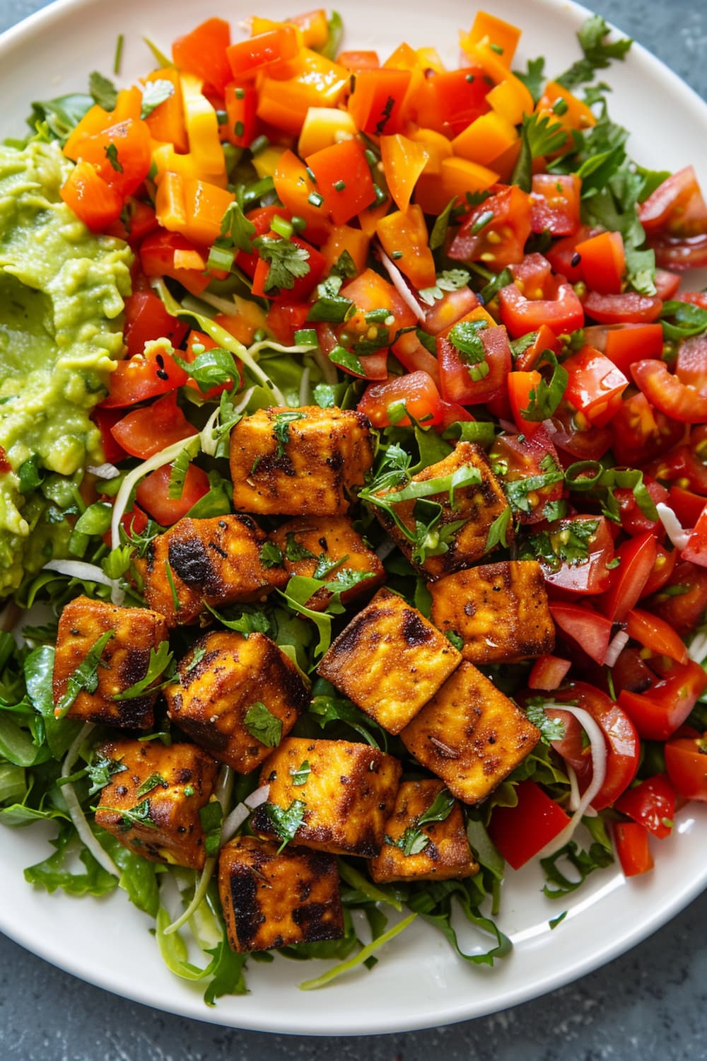 BLT Salad with Avocado and Creamy Herb Dressing