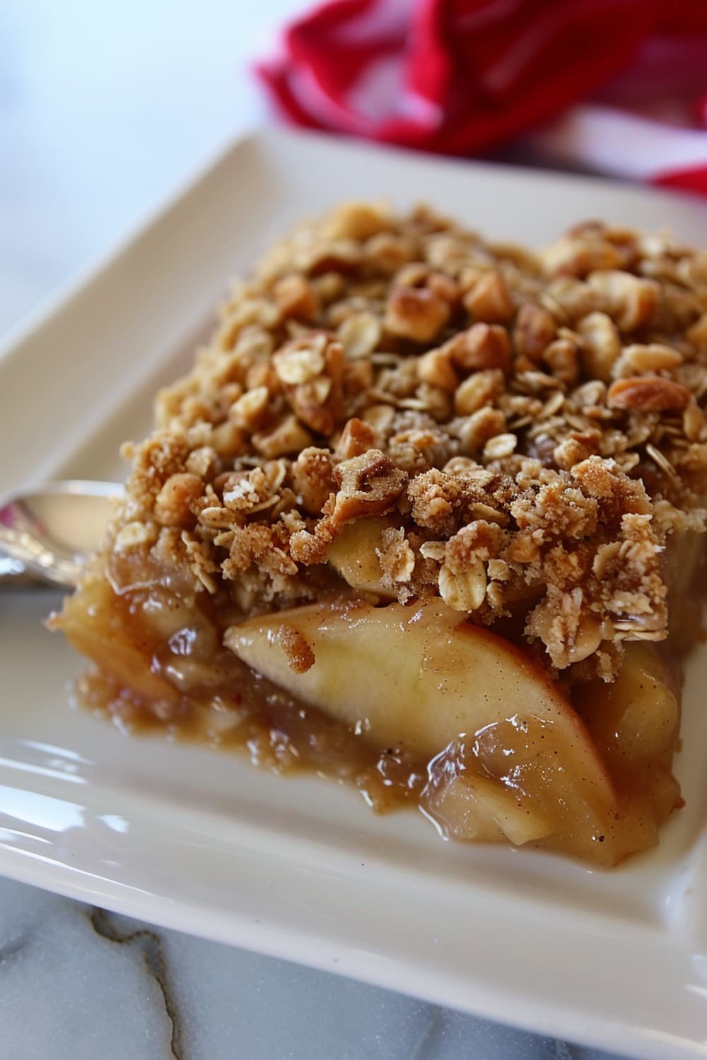 Baked Apple Crumble with a touch of Chai Spice