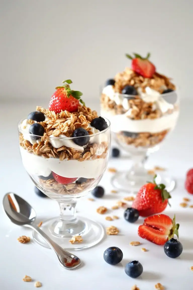 Beach dessert Mini Fruit and Yogurt Parfaits