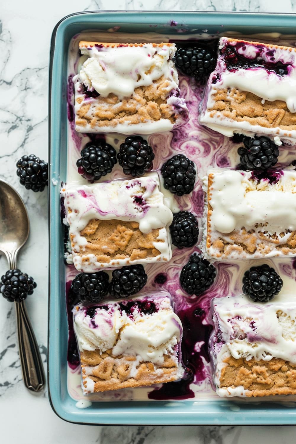 Berry Swirl Ice Cream Sandwiches