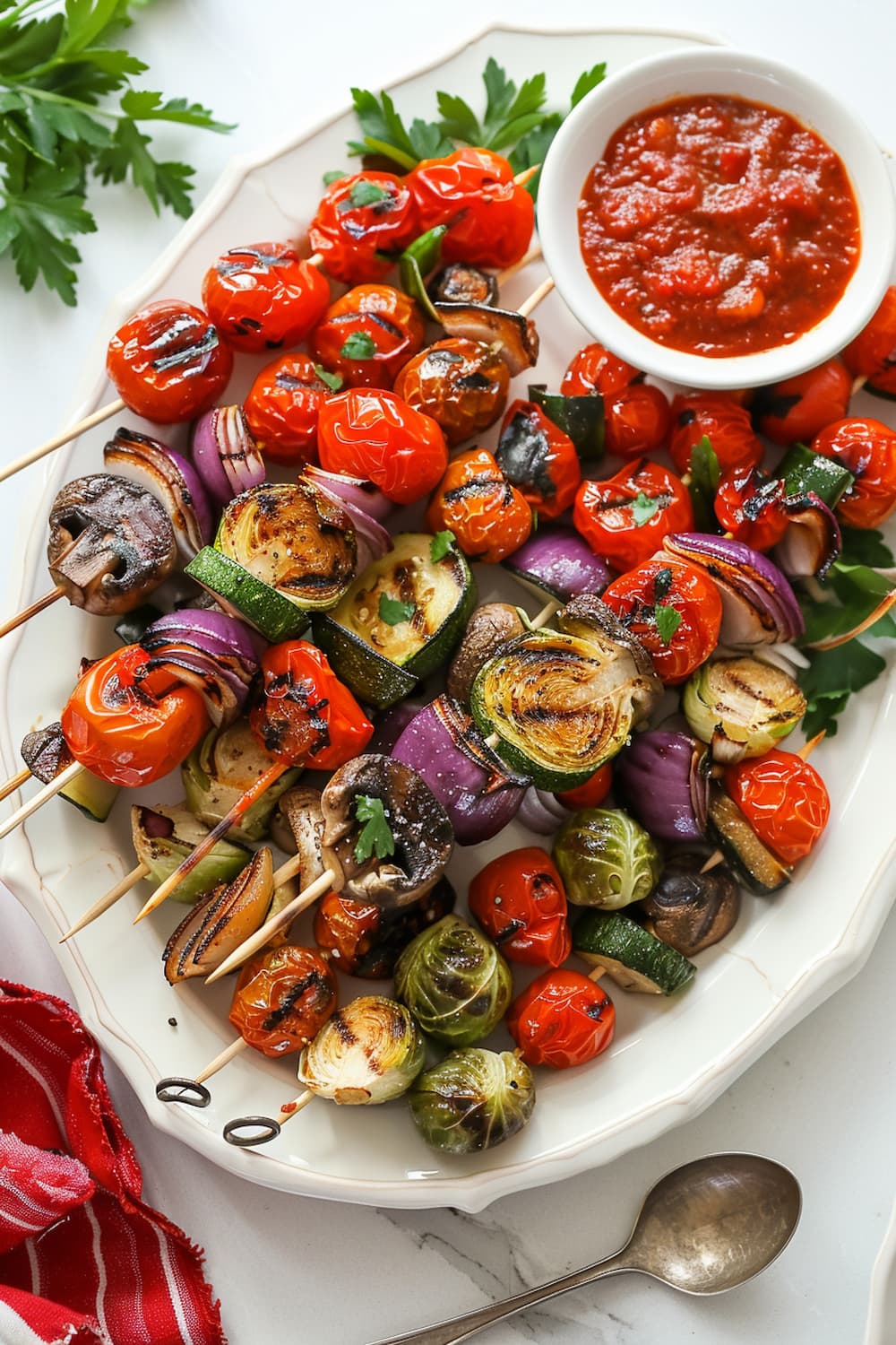 Campfire Roasted Vegetable Kabobs