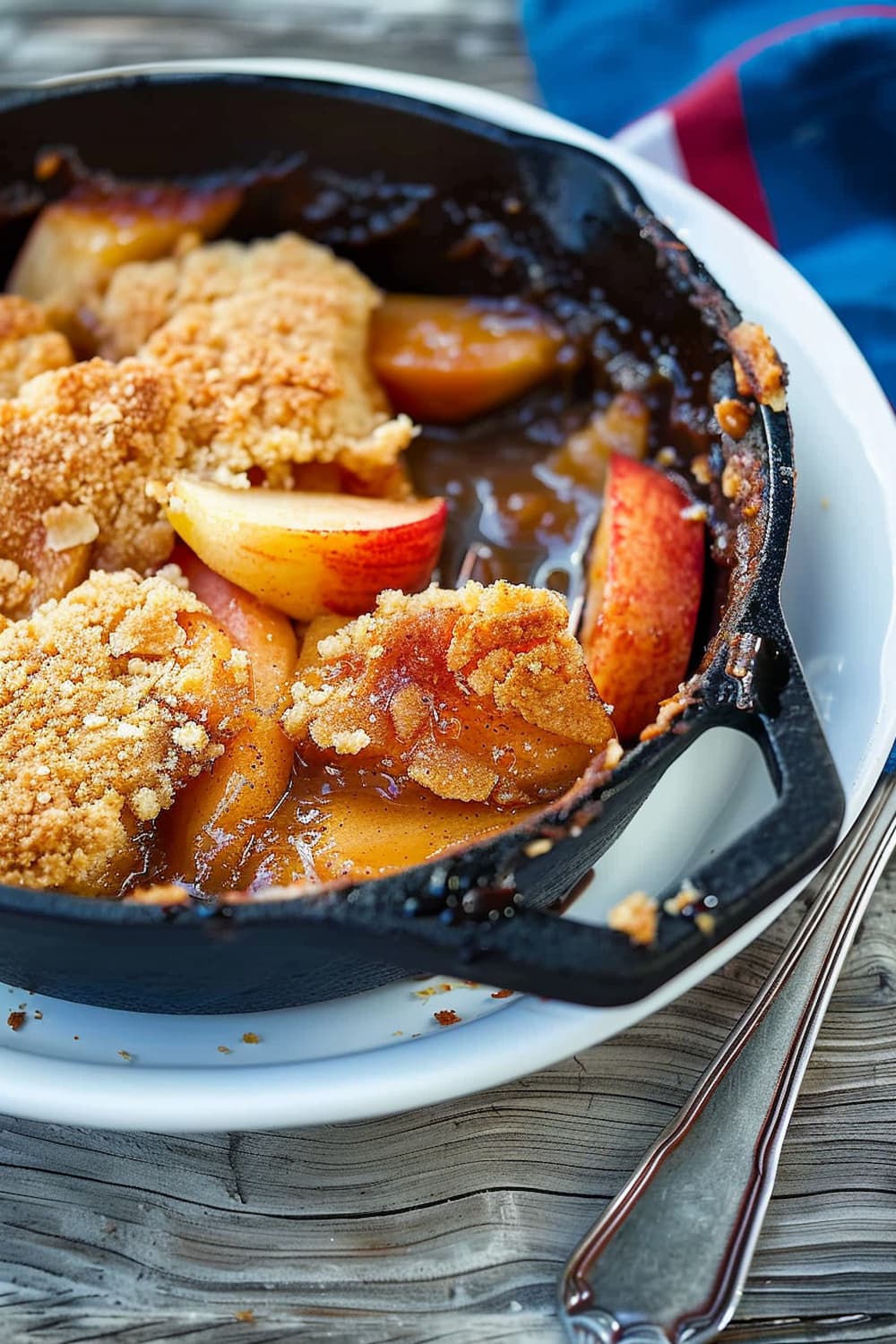 Dutch Oven Apple Cobbler