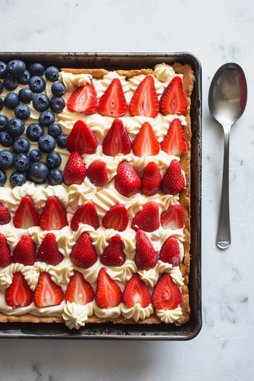 Flag Fruit Pizza