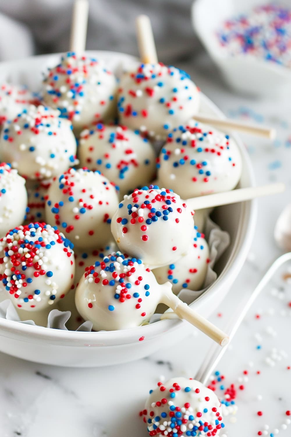 Fourth of July Cake Pops