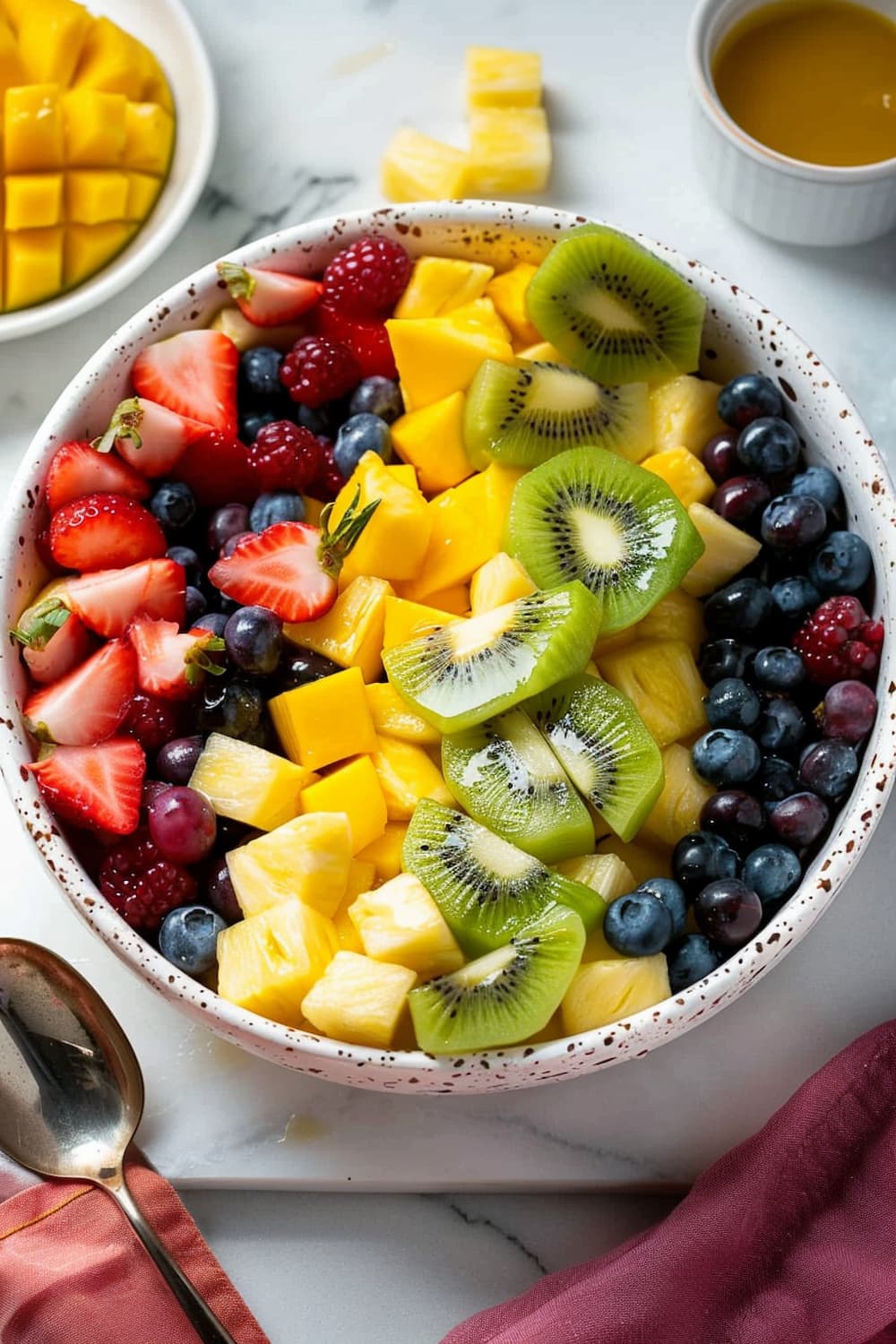 Fruit Salad with Lemon-Honey Dressing