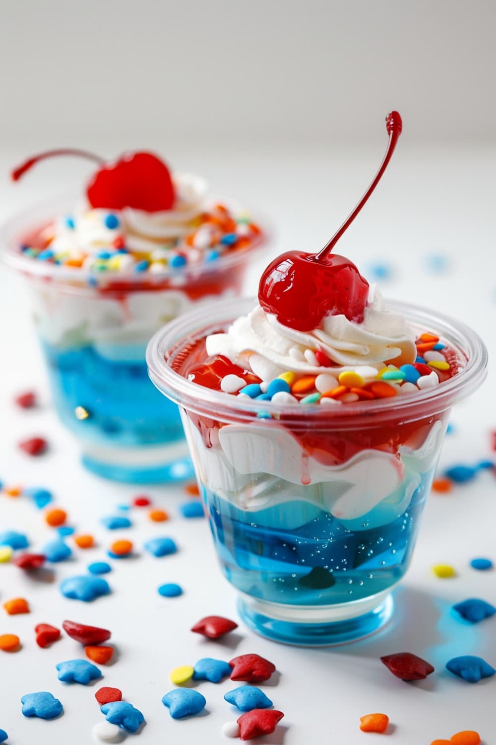 Layered Jello Cups