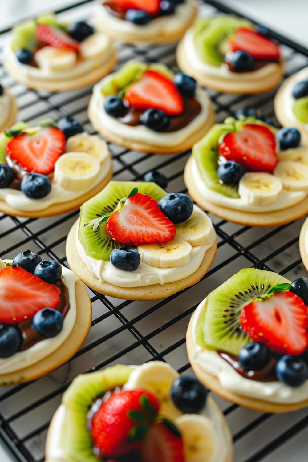 Mini Fruit Pizzas on Rice Cakes