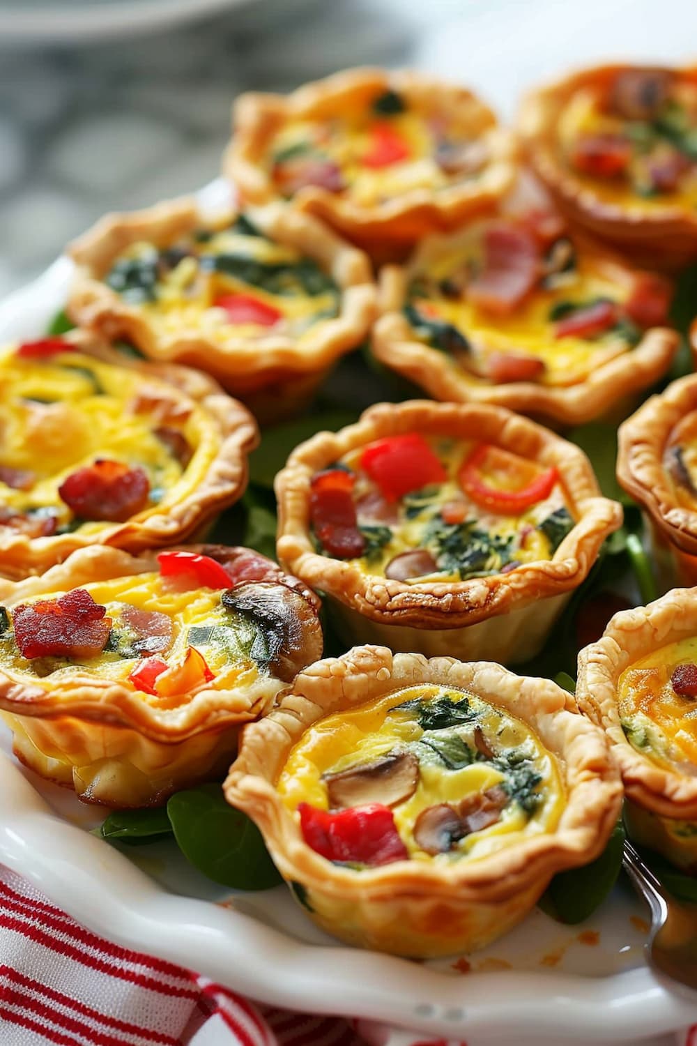 Mini Quiches with Various Fillings