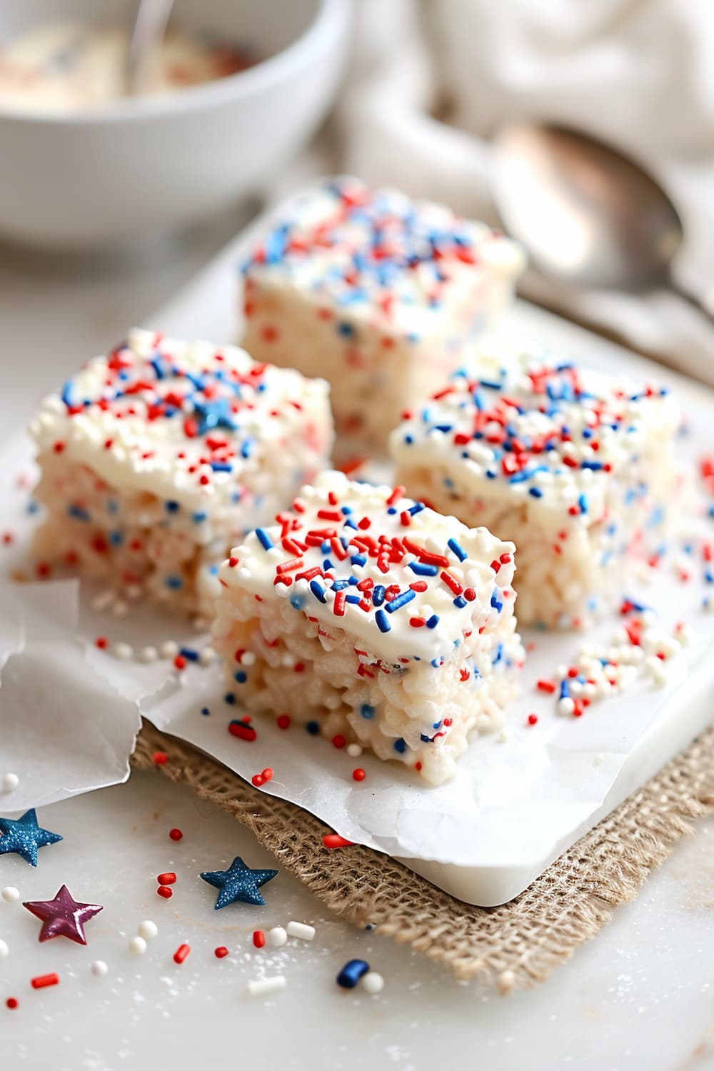 Patriotic Rice Krispie Treats