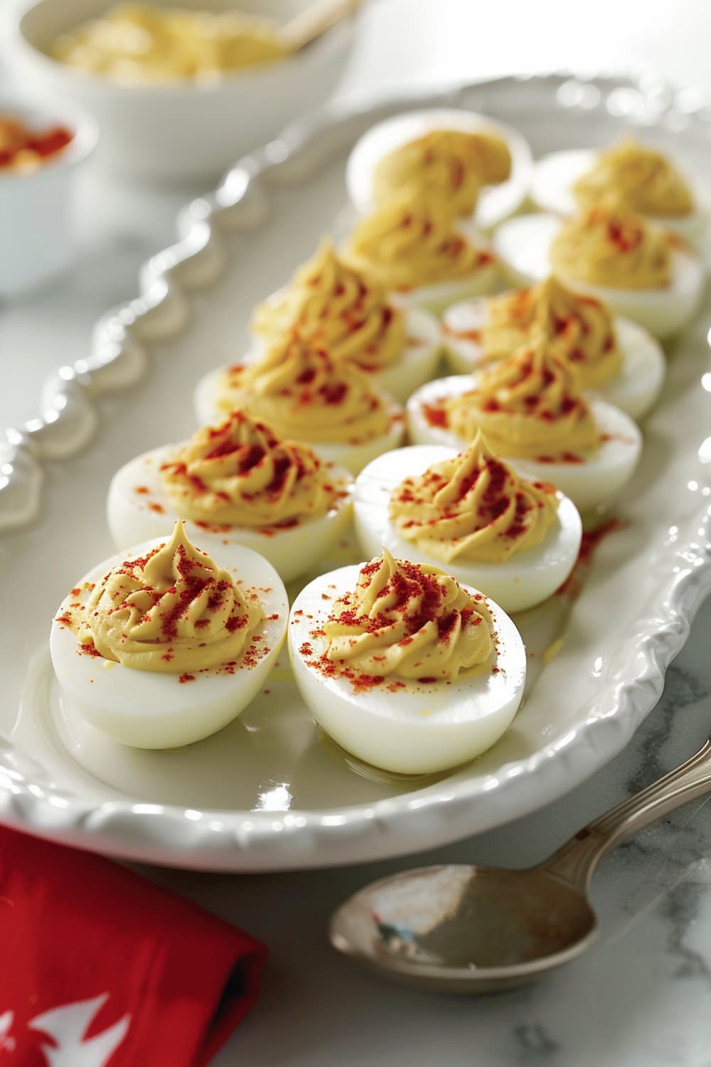 Pesto Deviled Eggs