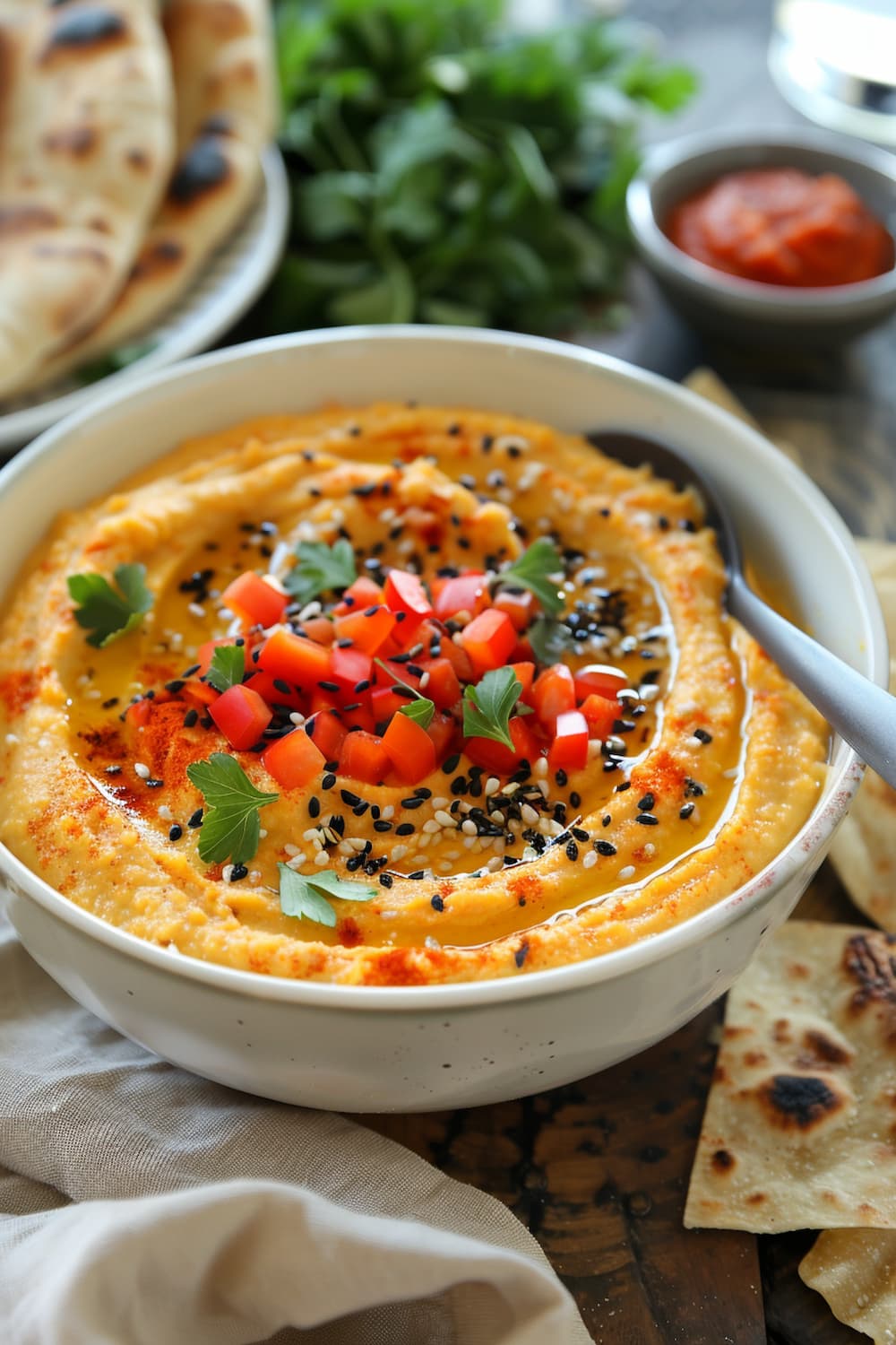 Roasted Red Pepper Hummus