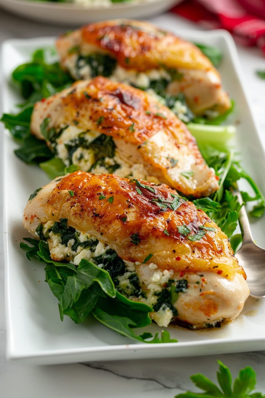 Spinach and Feta Stuffed Chicken Breasts