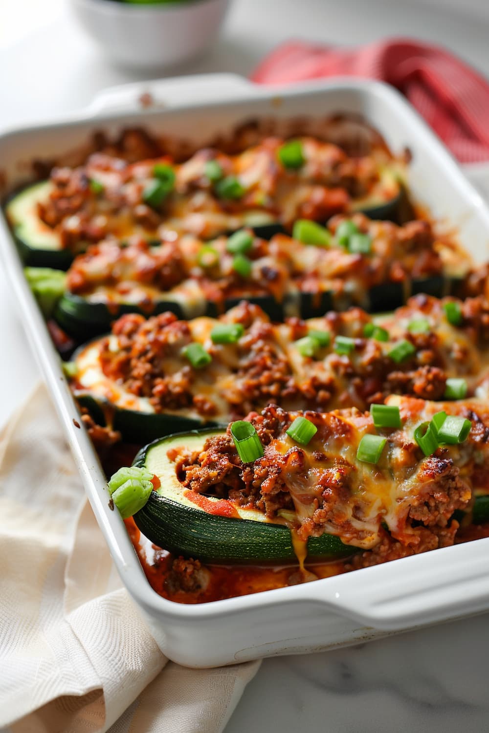 Taco Stuffed Zucchini Boats