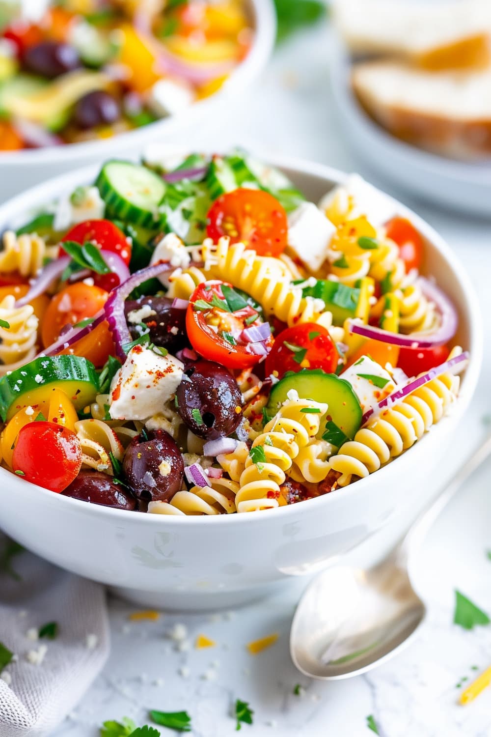 Zesty Pasta Salad with Summer Vegetables