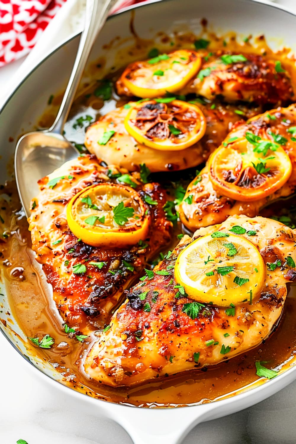 Fried Chicken with Lemon Caper Sauce