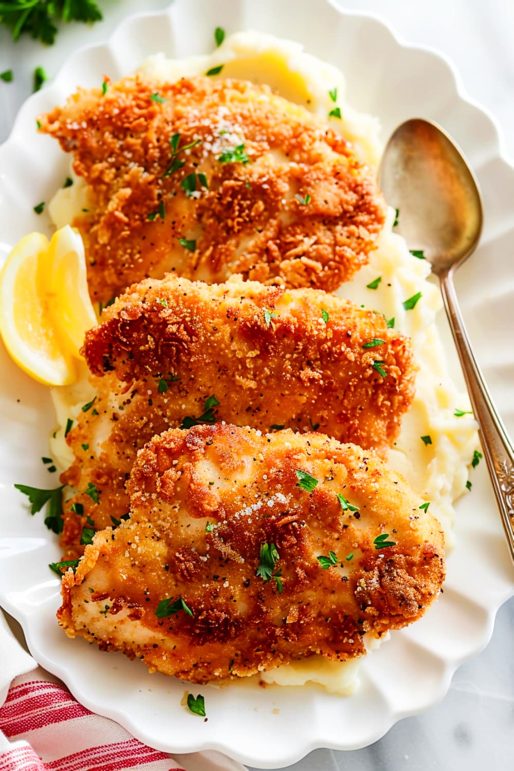 Parmesan Crusted Fried Chicken