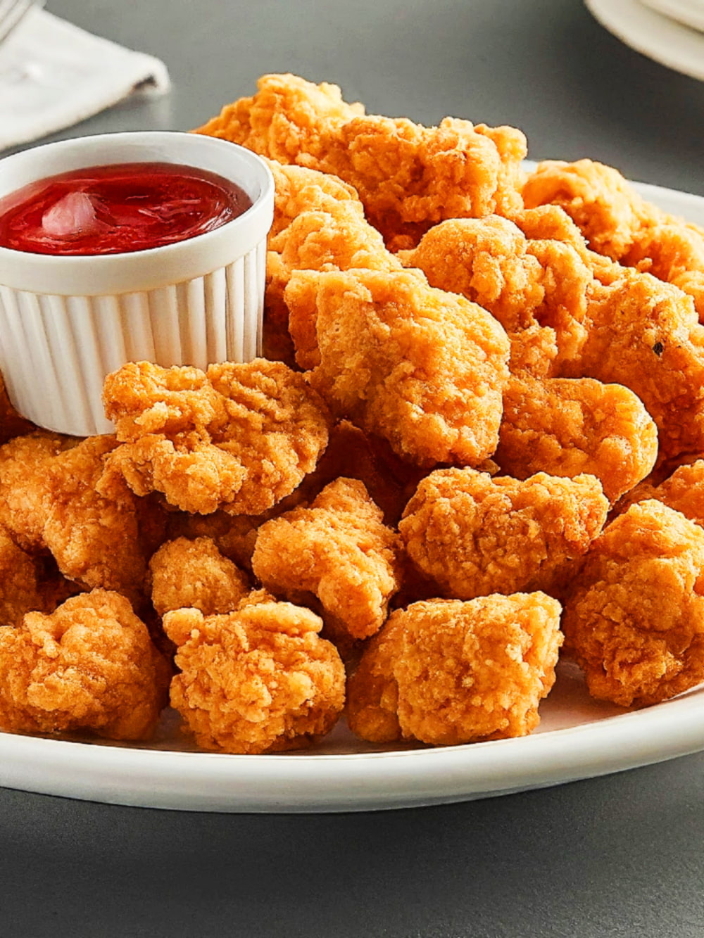 Popcorn Chicken with Dipping Sauces