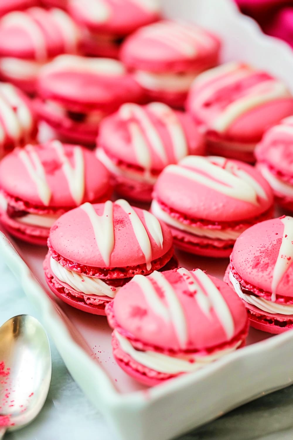 Raspberry Macarons