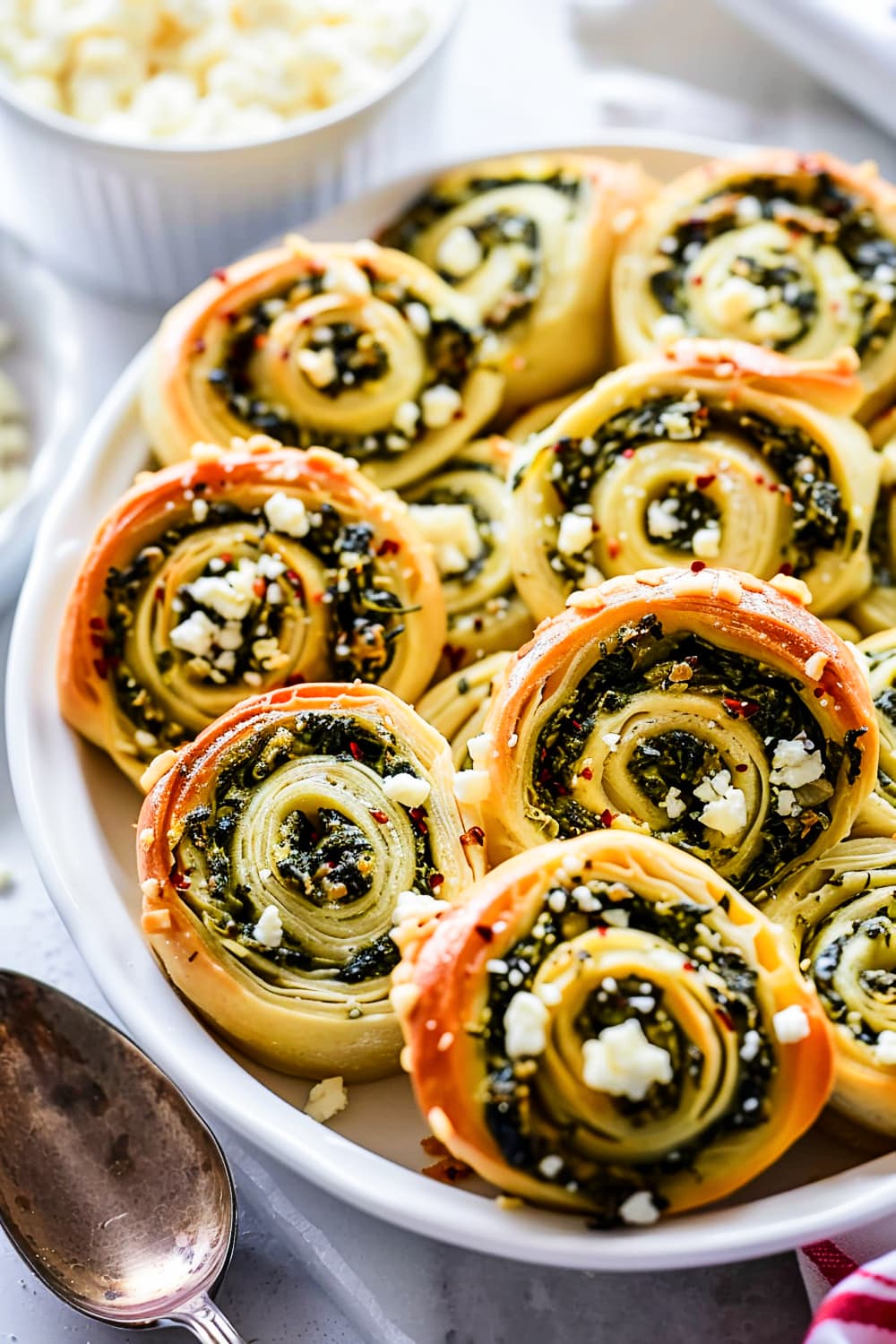 Spinach and Feta Pinwheels