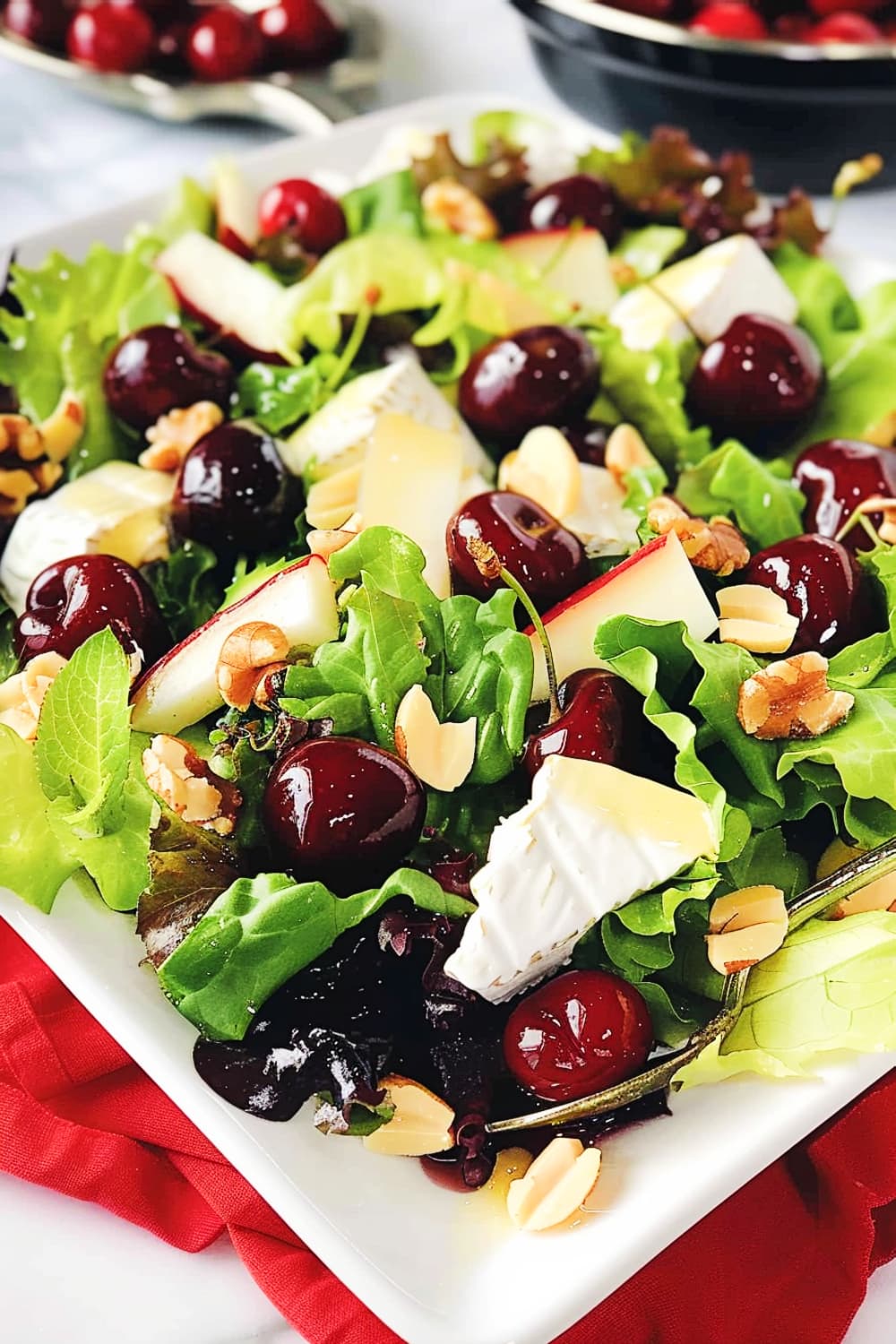 Warm Cherry and Brie Salad