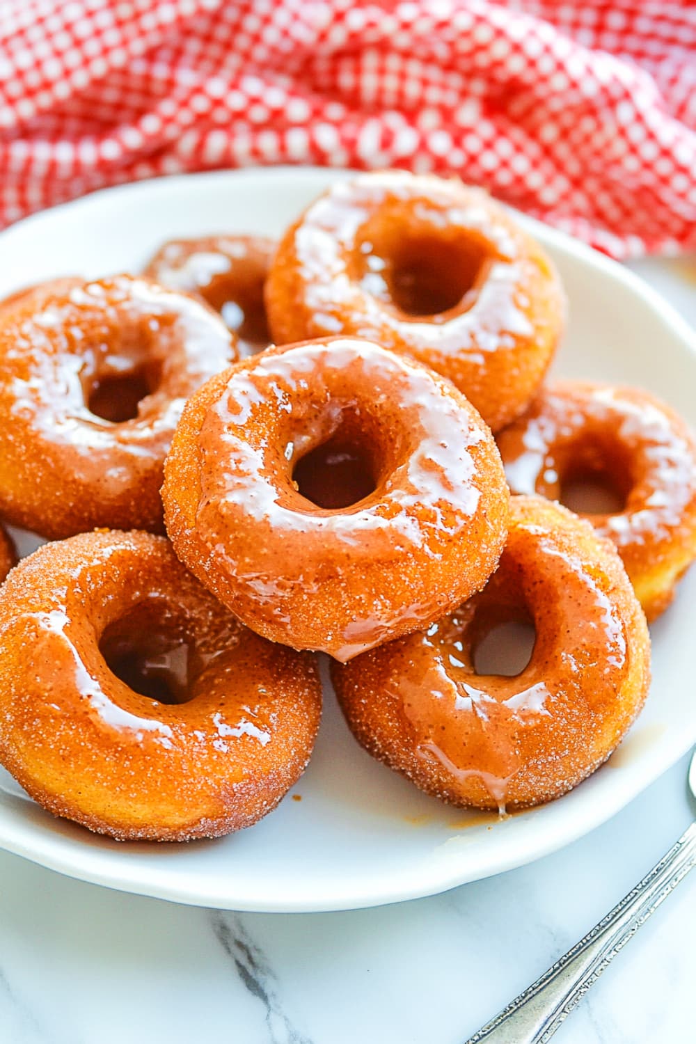 Pumpkin Donuts recipe maple cream glaze